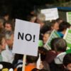 Wieder protestiert links gegen rechts
