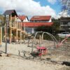 Spielplatz in Erbach wurde aufgewertet, Beton muss noch aushärten